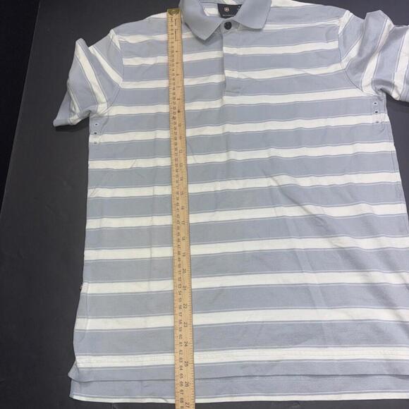 Victorinox Preppy Designer Quiet Luxury Striped Pima Cotton Golf Polo Shirt Smal - Picture 4 of 15